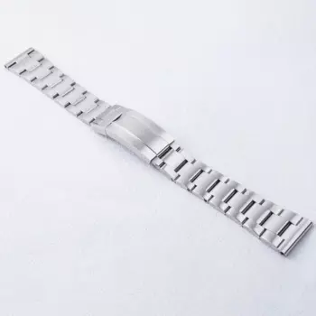 CARLYWET 20 22 мм твердые прямые винтовые звенья серебряная матовая скользящая застежка стальной ремешок для часов браслет для Rolex SUBMARINER