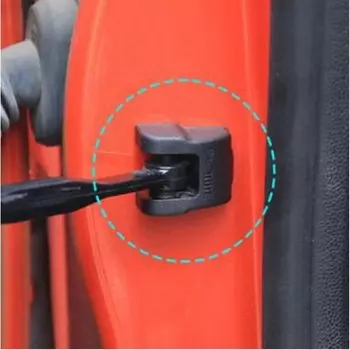 Carmilla, 4 шт., защитная крышка из АБС-пластика, наклейка на дверной замок для Ford Focus 3 Mk3 Fiesta MK7 Ecosport, автомобильная защита