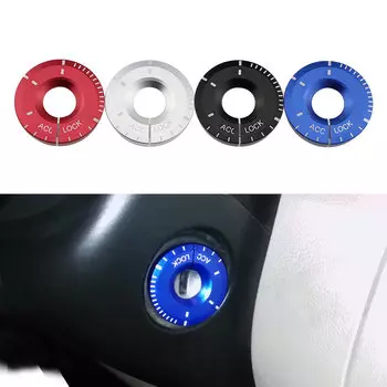 Carmilla алюминиевый ключ зажигания автомобиля, кольцо обшивки, стикер для Skoda Fabia Superb Octavia Rapid Yeti для Seat Leon, аксессуары