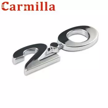 Carmilla автомобиль ABS хромированная 3D наклейка 2,0 эмблема значок наклейки s для Ford Focus 2 3 4 MK2 MK3 MK4 Fiesta Ecosport стайлинга автомобилей