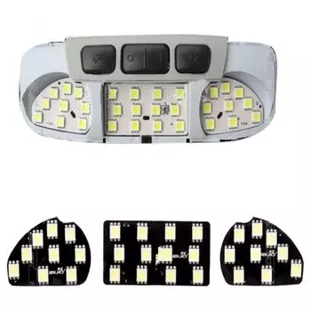 Carmilla автомобиля светодиодный лампы для чтения крыши светодиодный Лампа внутреннего освещения чехол для форд фиеста MK7 2009 - 2014 автомобильные аксессуары