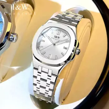 Carnival Brand IW высококлассные модные квадратные механические часы, женские роскошные импортные часы с автоматической датой