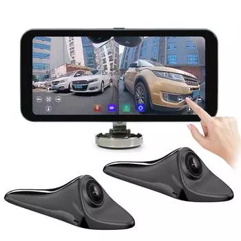 Carsanbo, новый дисплей 6,25 дюйма с сенсорным экраном для автомобиля, AHD 1080P, цифровая камера бокового вида, система сигнализации для слепых зон