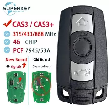 CAS3 CAS3 + 315/433/868 МГц 315LP для BMW 1/3/5/7 серии 2006-2012 ID46 умный дистанционный ключ от автомобиля KR55WK49127 KR55WK49123 KR55WK49186