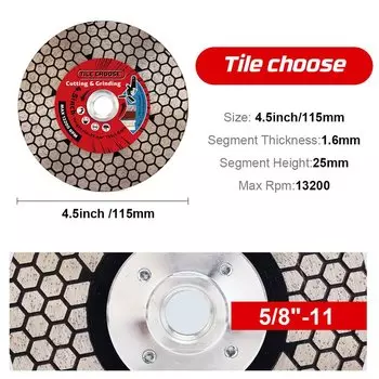 Casaverde Алмазный отрезной диск для плитки 115/125 мм