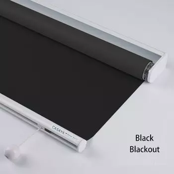 CASAYA серые беспроводные рулонные шторы из полиэстера