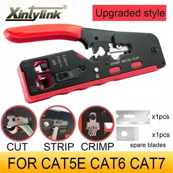 CAT5 CAT6 CAT6A CAT7 CAT8 Обжимные клещи Xintylink