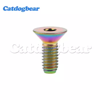 Catdogbear титановый сплав M5 болт с потайной головкой винт с головкой под торцевой ключ для велосипеда 6 мм 8 мм 10 мм 12 мм 15 мм 20 мм