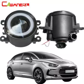 Cawanerl для Citroen DS5 2012-2016 автомобильный Стайлинг 30 Вт 3000LM COB светодиодный туман светильник Ангел глаз Дневной ходовой огонь DRL H11 12V 2 шт.
