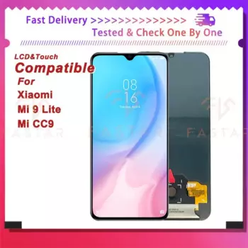 CC9 6,39 "AMOLED для Xiaomi Mi 9 Lite ЖК-дисплей CC9 ЖК-дисплей с сенсорным дигитайзером в сборе, сменный экран телефона Mi CC9 Mi 9 Lite lcd