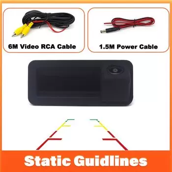 CCD Автомобильная камера заднего вида с ручкой багажника, водонепроницаемая камера для Ford Fiesta Hatch MK6 MK7 MK7.5 2008 ~ 2019 Fiesta ST 2013 ~ 2017