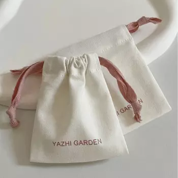 Сумка для украшений из хлопка с логотипом