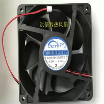 CD-241238SH DC24V 0.50A 12CM 12038 Вентилятор охлаждения двухпроводного инвертора