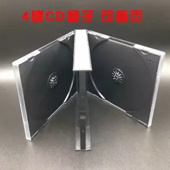 CD чехол DVD диск BDR Box пластиковый утолщенный для 4 дисков 5 шт./упаковка
