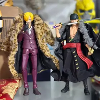 Цельный Shf аниме серия Zoro Sanji одежда ручной работы плюшевый Леопардовый Принт Плащ подходит для размера 1/12