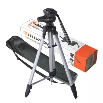 Celestron Basics 60-дюймовый легкий штатив (черный) с сумкой для телескопа