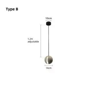 Цементная люстра xiuxiu с планетами и Луной