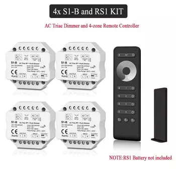 CENFAYA 4-зонный беспроводной диммер для одноцветных ламп