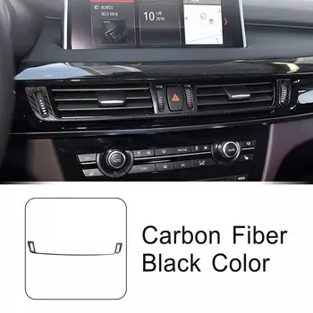 Центральная консоль из нержавеющей стали, декоративная рамка для выхода воздуха, накладка для BMW X5 X6 F15 F16, Стайлинг автомобиля, аксессуары для интерьера