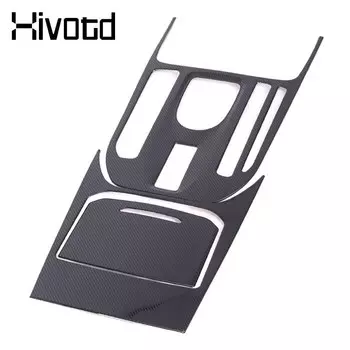 Центральная крышка управления из углеродного волокна, отделка ящика для хранения, органайзер, панель, внутренняя наклейка, детали для Haval Jolion 2023, автомобильные аксессуары