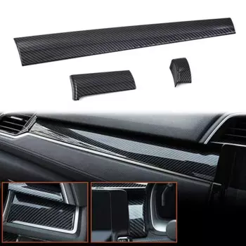 Центральная накладка на приборную панель с правым рулем для Honda Civic 10-го поколения 2016 2017 2018 2019 2020 2021, аксессуары