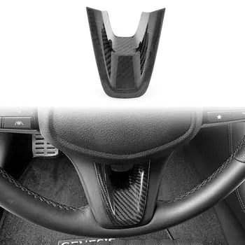 Центральная накладка рулевого колеса ReAL из углеродного волокна для Genesis G70 2017 2018 2019 2020 2021 2022 G80 2020+