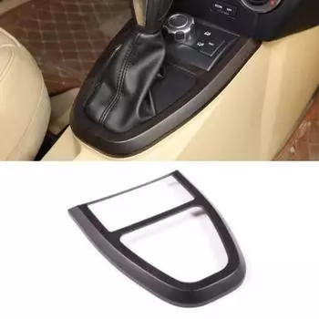 Центральная панель управления переключением передач автомобиля, накладка из АБС-пластика, черная/текстура дубового дерева для Land Rover Freelander 2 2007 2008-2012