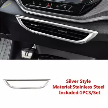 Центральное вентиляционное отверстие переменного тока, декоративная рамка, накладка, подходит для VW Volkswagen ID.4 ID4 2021-2024, автомобильные аксессуары