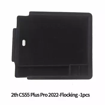 Центральный подлокотник автомобиля, флокированный/ABS ящик для хранения для Changan CS55 Plus 2020, органайзер, пылезащитные аксессуары, 1 шт., черный