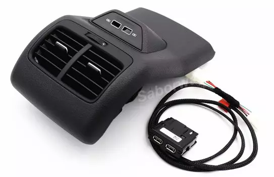 Центральный подлокотник Saborway в сборе, для заднего вентиляционного отверстия, вентиляционного отверстия, с USB, для гольфа 7 MK7 2013-2017, 2019, 5GG, 864, 298B, 82 в