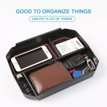 Центральный ящик для хранения автомобиля, подходит для Toyota Highlander 2015-2021, подлокотник, аксессуары, авто лоток для монет, чехол