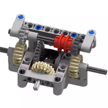 Центральный замок дифференциала MOC для автомобилей с полным приводом, совместимые с Legoeds, строительные блоки, блокировка модели автомобиля, дифференциальные блокировки