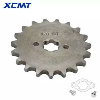 Цепь 420 10 11 12 13 14 15 16 17 18 19T 20 мм Передняя звездочка двигателя для 50-125cc мотоцикла Pit Dirt Bike ATV Go kart Quad
