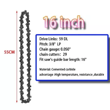 Цепь для бензопилы 3/8", LP 40/45/50/52/55/59, 0,050"