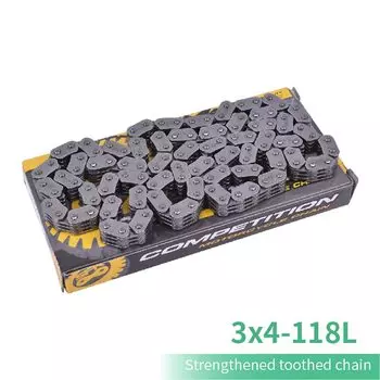 Цепь ГРМ для мотоцикла Yamaha YFZ450 YFZ YZ 118 YZ450F YZ450F для Honda 450-MAN-14401 14401-MN1-671, 3x4 118L 621