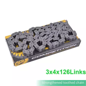 Цепь ГРМ мотоцикла 3x4 с 126 звеньями для Honda NX250 AX-1 1989 1990 1991-1993 Vtec 400 NX 250 AX1 14401-KW3-003