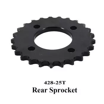 Цепи 25 T 428 25 зубьев цепные звездочки для мотоцикла Задняя звездочка для 110cc 125cc 140cc багги-карты