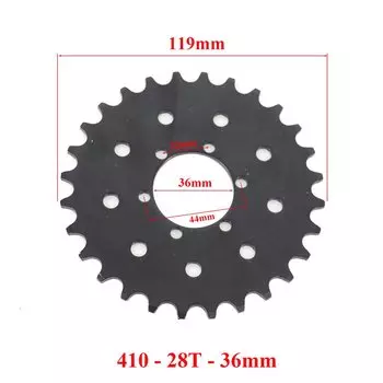 Цепная пластина мотоцикла 410, 16 т, 18 т, 22 т, 28 т, звездочка 18/22 зубчатая коробка передач, подходит для электрического скутера, велосипеда, запчасти для велосипеда