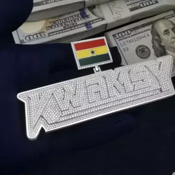 Цепочка JEWE из серебра 925 пробы, с муассанитом