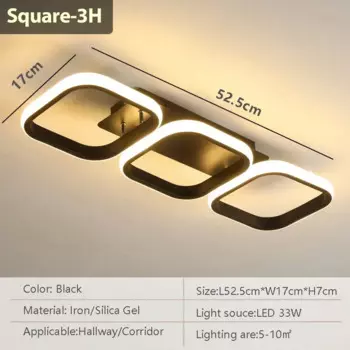 CETANT Потолочный светильник Слак 2/3 головки 20/22/30/33Вт