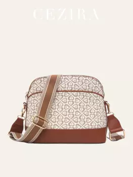 CEZIRA, стильная женская сумка через плечо из искусственной кожи с принтом сердца, с широким ремешком, кошелек, шикарная контрастная сумка