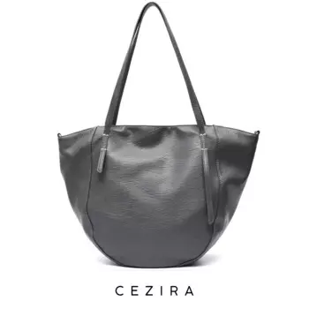 CEZIRA женская сумка из мягкой искусственной кожи, повседневная большая сумка через плечо, Женская Повседневная сумка для покупок, сумка-хобо для путешествий, Внутренний кошелек на молнии