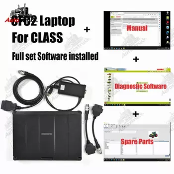 CFC2 ноутбук грузовик трактор полный комплект для CLAAS CDS + запасные части + руководство CANBUS MetaDiag класс сельского хозяйства диагностический инструмент