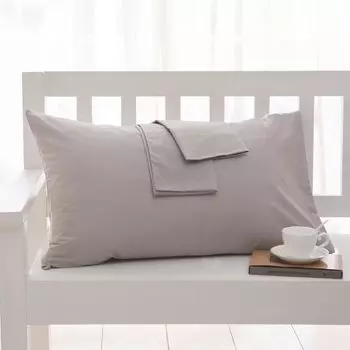 CHA YU PAI Однотонная хлопковая наволочка
