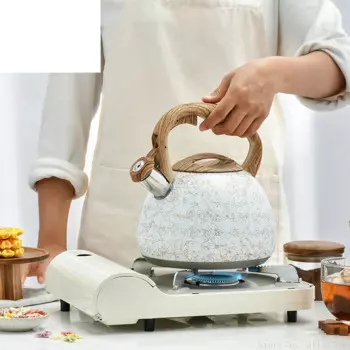 Чайник из нержавеющей стали с свистком, 3 л