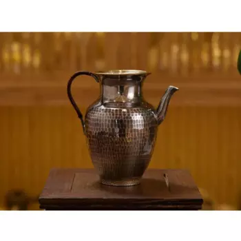 Чайник из серебра 999 пробы в стиле ретро, 200 мл