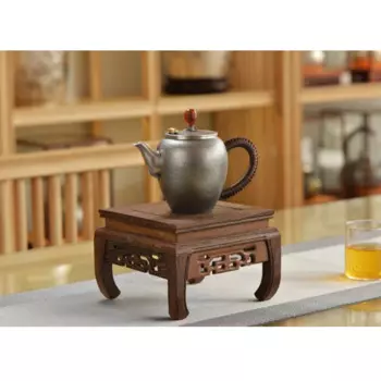 Чайник из серебра 999 пробы в стиле ретро, 260 мл