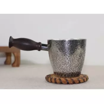 Чайник из серебра 999 пробы в стиле ретро, 200 мл