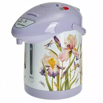 Чайник-термос электрический 750 Вт, 2,8 л. АКСИНЬЯ КС-1805 "Ирисы".