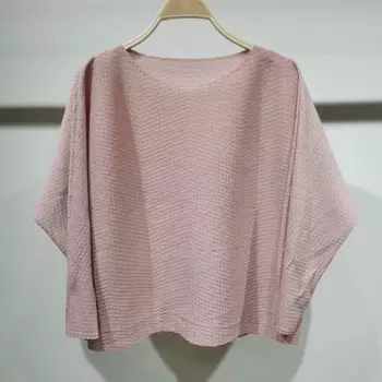 Changpleat 2022 Женская Весенняя футболка с рукавом летучая мышь miяка модная женская Повседневная Свободная Однотонная футболка с рукавом три четверти